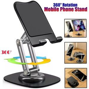 Adjustable Universal Tablet Stand Desk Holder Mount For iPad iPhone Smartphones
